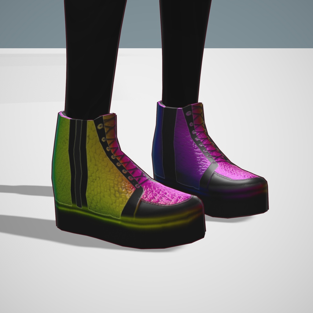 Free VRoid Rainbow Boots
