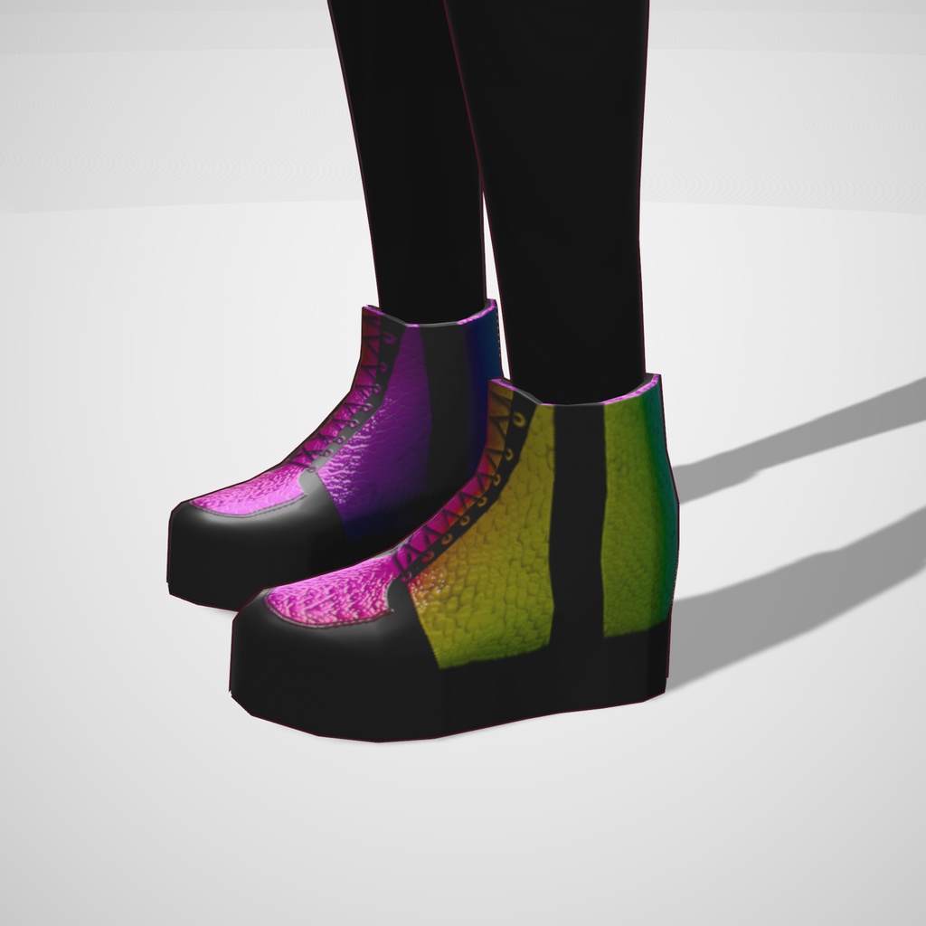 Free VRoid Rainbow Boots
