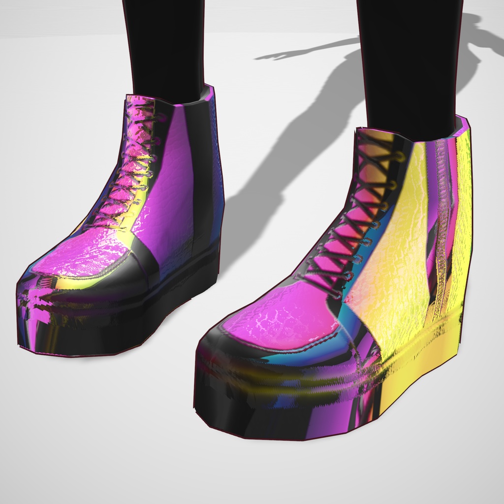 Free VRoid Rainbow Boots