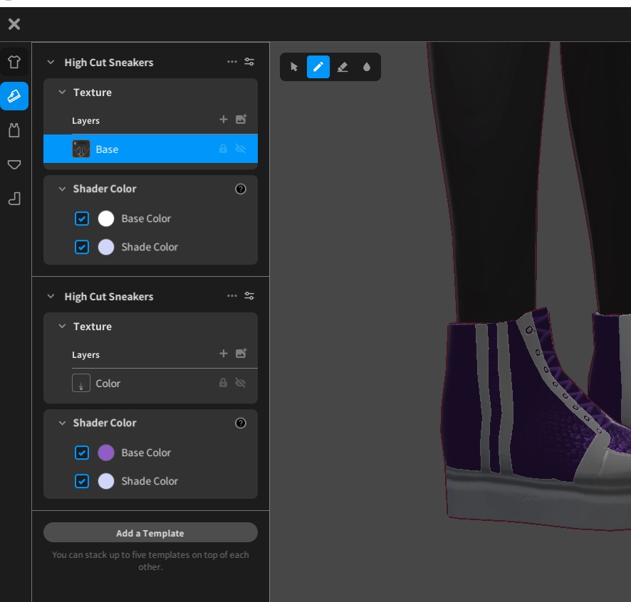 Free VRoid Rainbow Boots