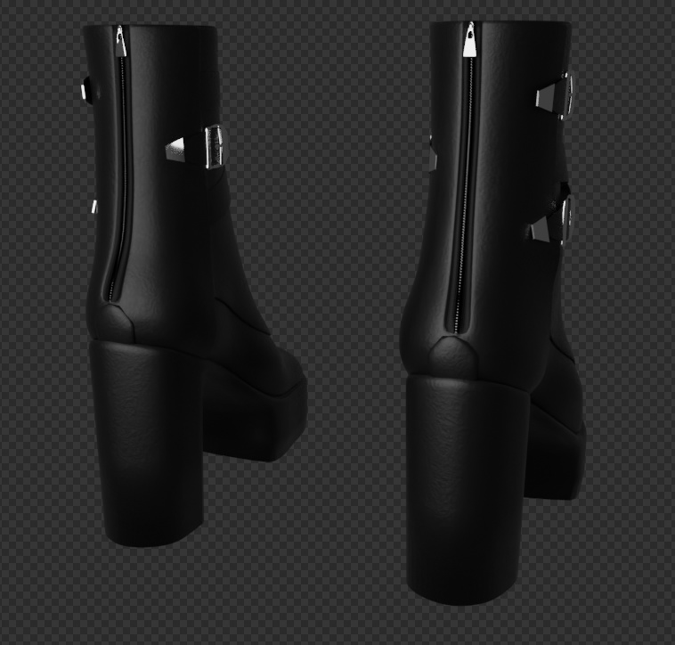 Custom 3D Goth Boots