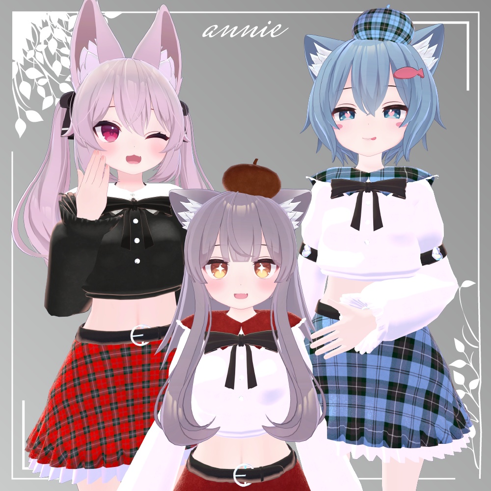 【こまどアバター対応】へそだしセーラー