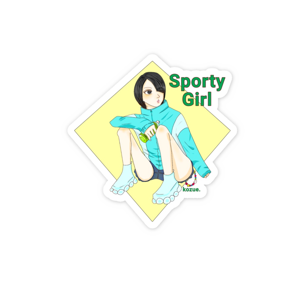 Sporty Girl ステッカー