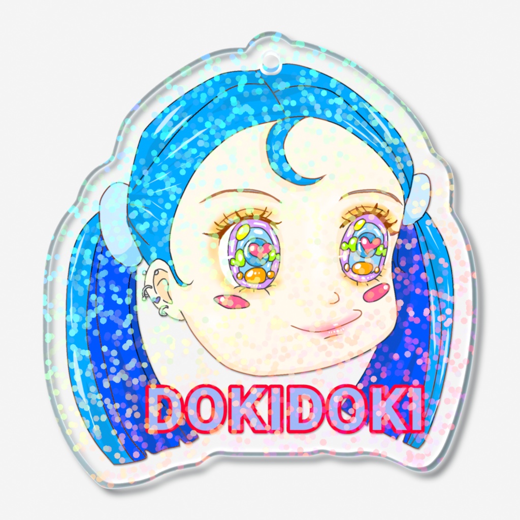 キラキラガール グリッターキーホルダー