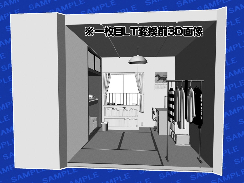 3D素材_場地さんの部屋