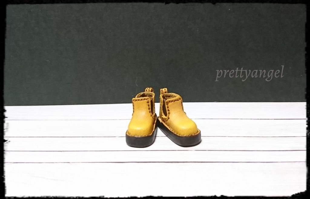 サイドゴアブーツ【マスタードイエロー】オビツ11size