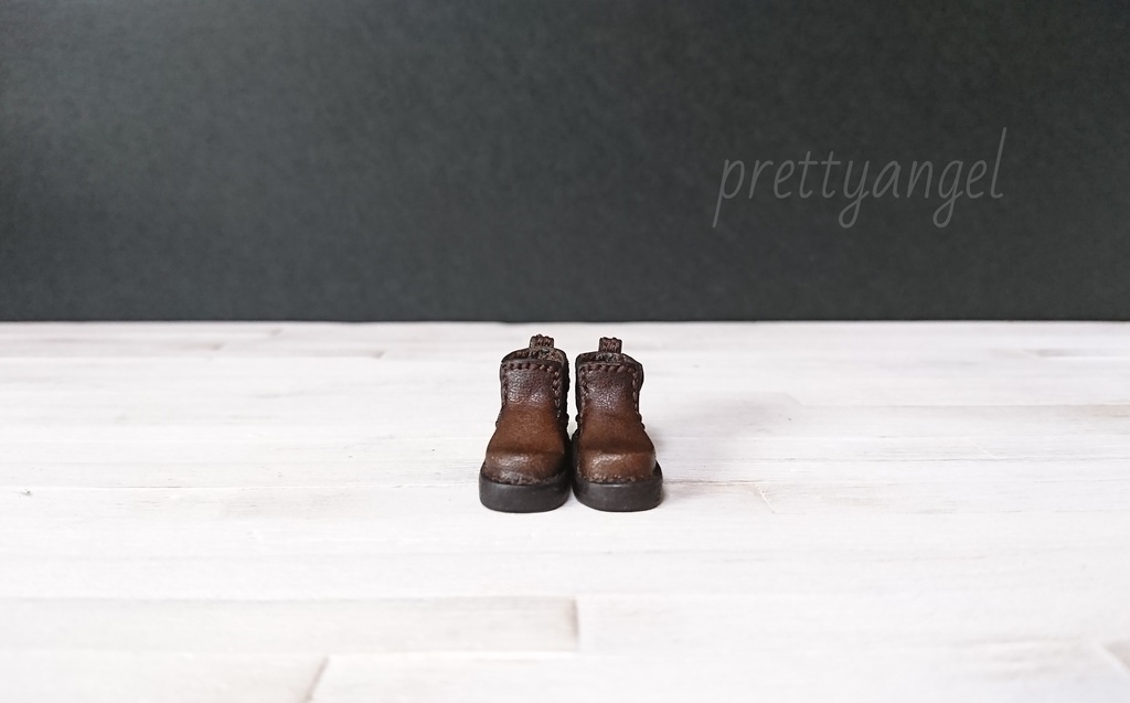 サイドゴアブーツ【こげ茶】オビツ11size