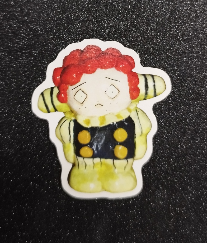 【ranfren】人形ダイカットステッカー 全4種