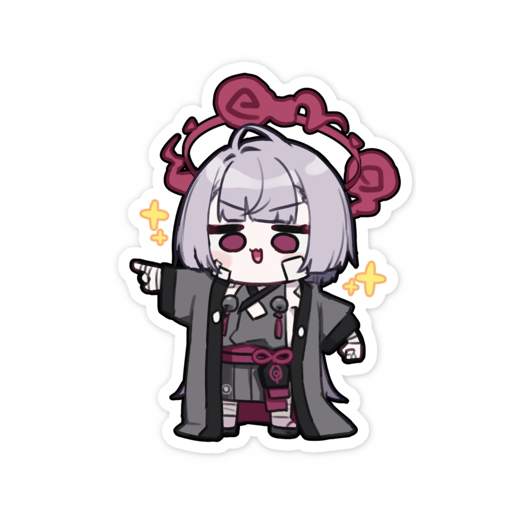 指差しシュロチャンステッカー【ブルーアーカイブ】