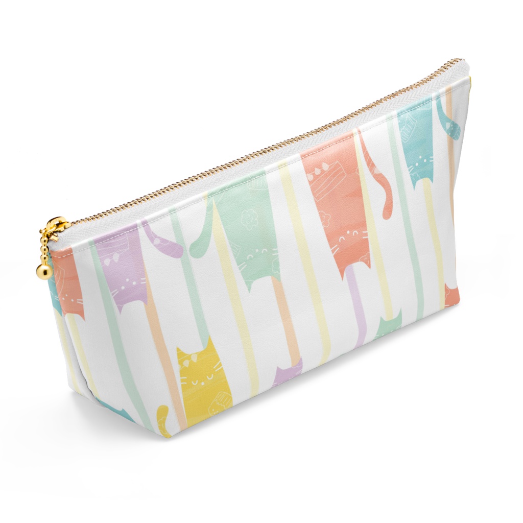 colorful cat ポーチ