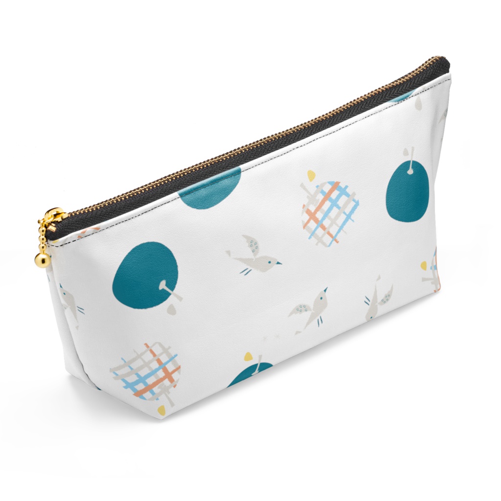 鳥りんごポーチ