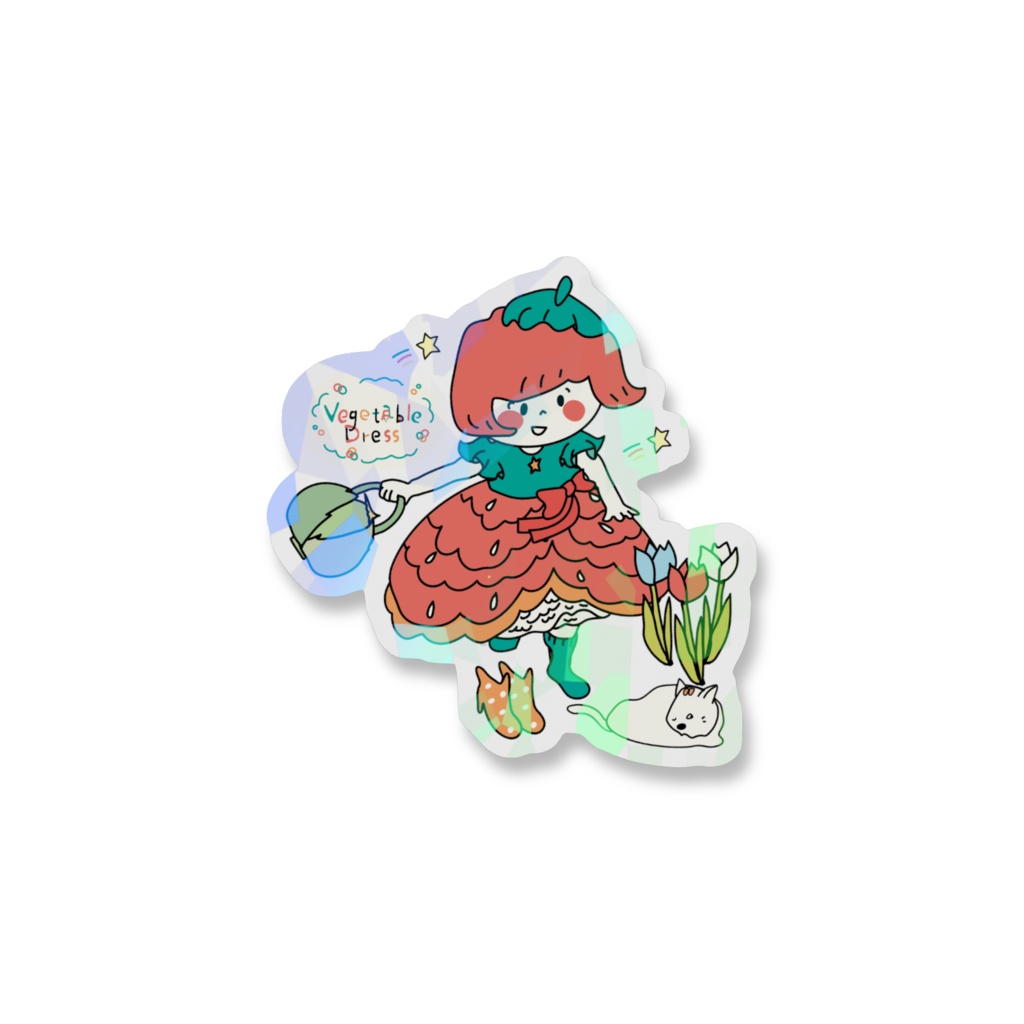 きいちごちゃんのキラキラシール