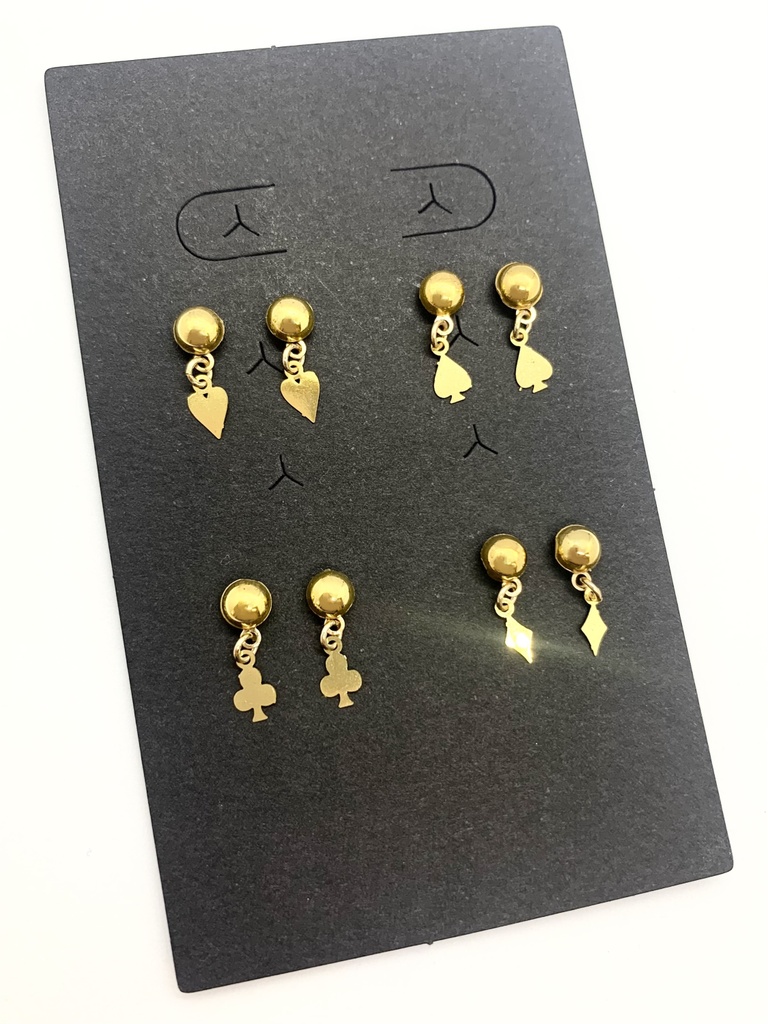 Playing cards earrings【ぬい・ドール】