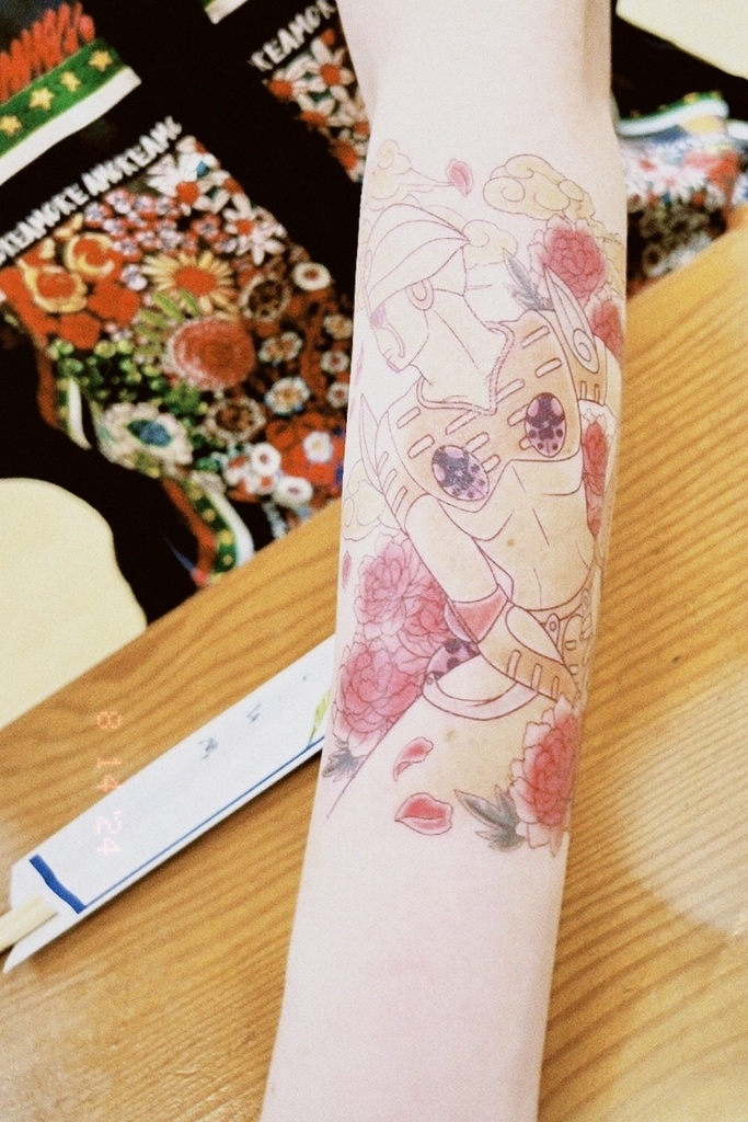 幽波紋刺青風ボディペイントシール