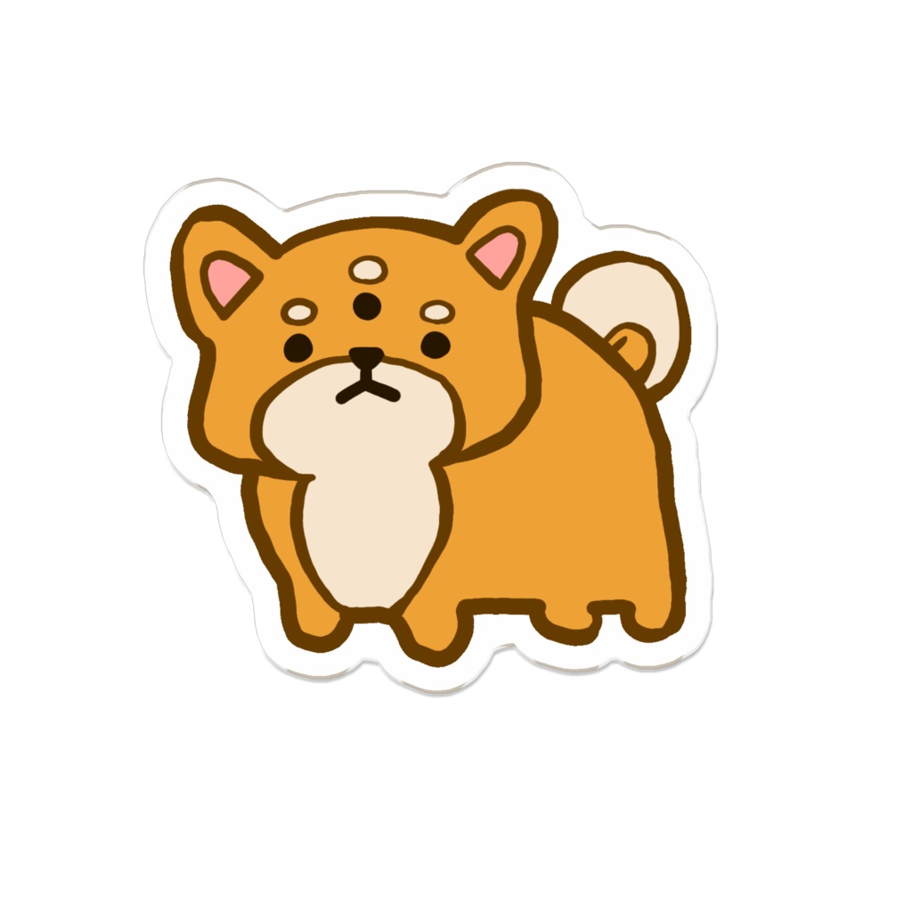 見透かしてくる柴犬バッジ