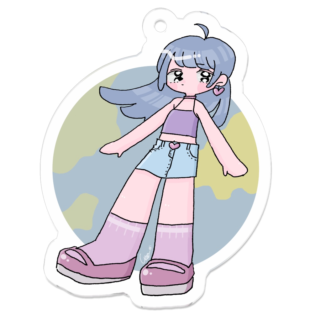 地球ちゃん - アクリルキーホルダー