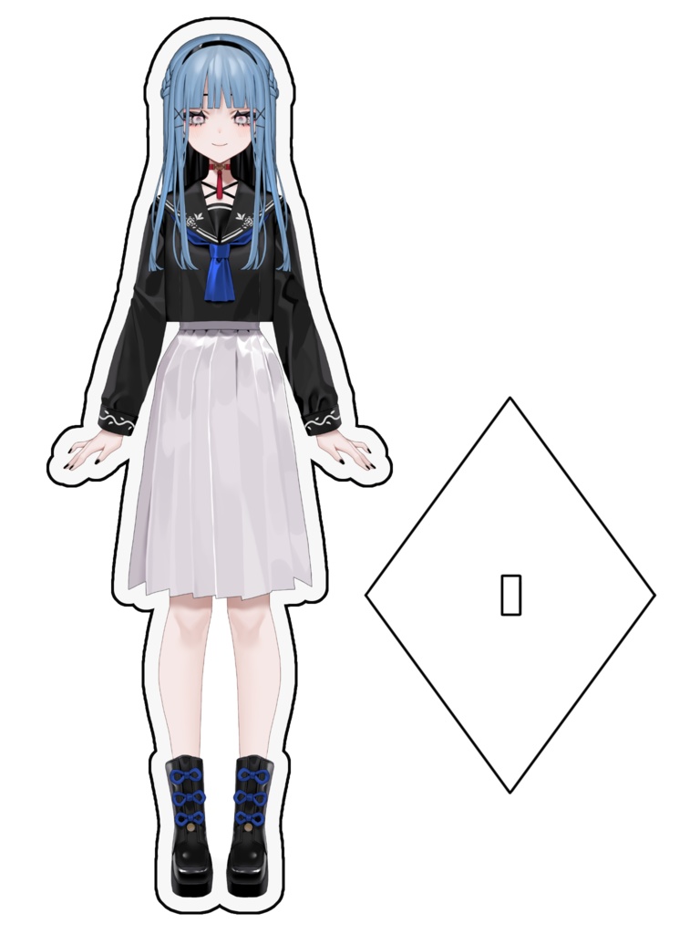 御神ツミカオリジナルアクリルスタンド(制服ver.)