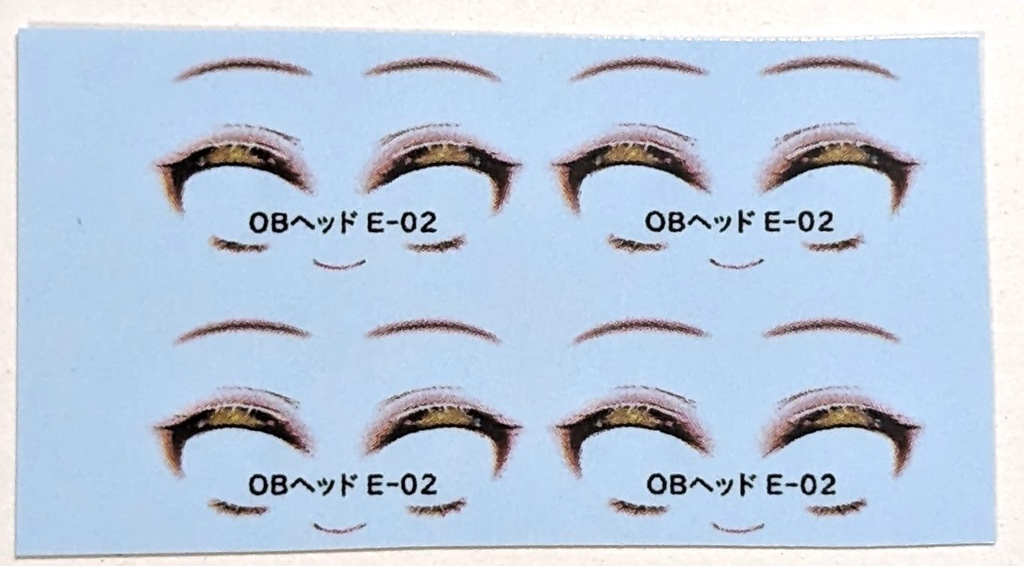 メイクデカール OBドールヘッド用
