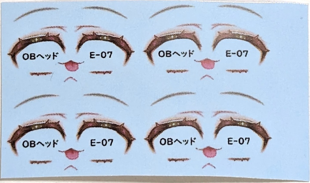 メイクデカール OBドールヘッド用