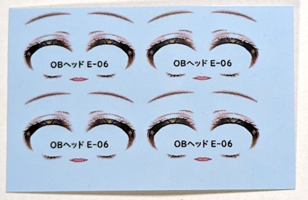 メイクデカール OBドールヘッド用