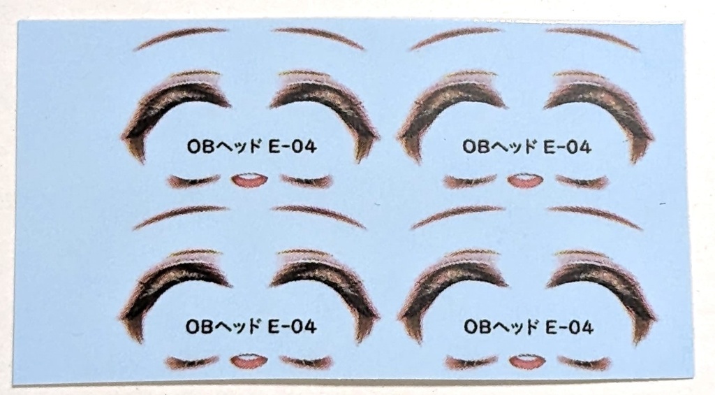 メイクデカール OBドールヘッド用