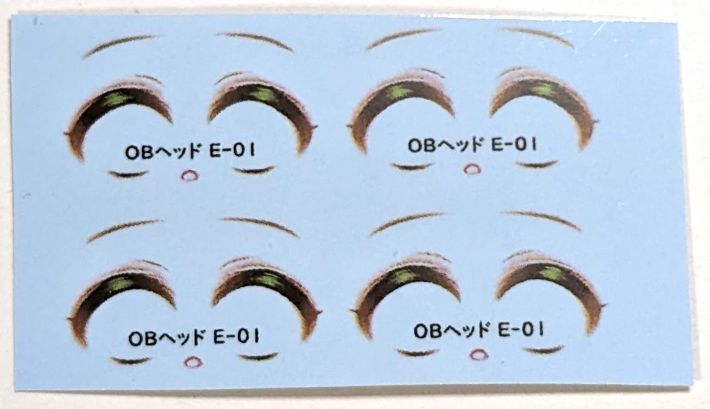 メイクデカール OBドールヘッド用