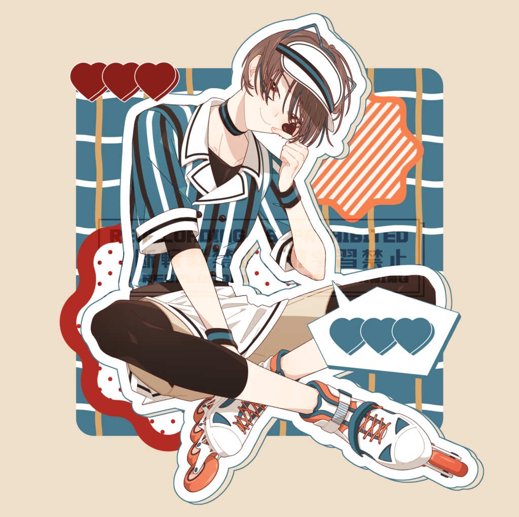 バレンタインダイカットカード