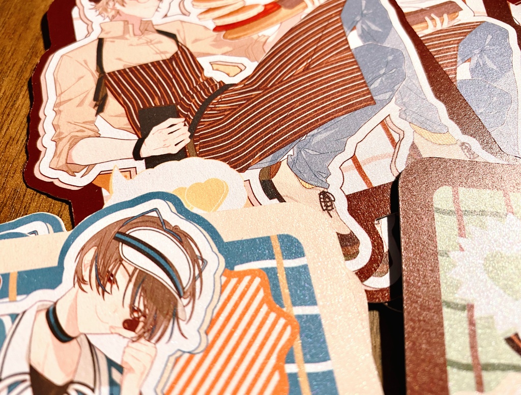 バレンタインダイカットカード