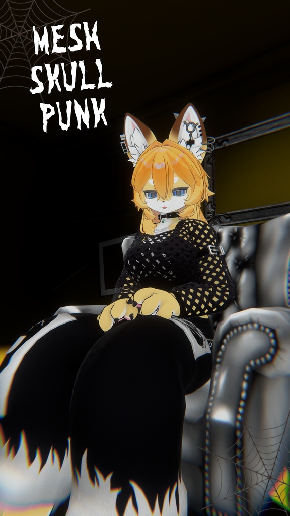 【ライラパイライト対応】MeshSkullPunk