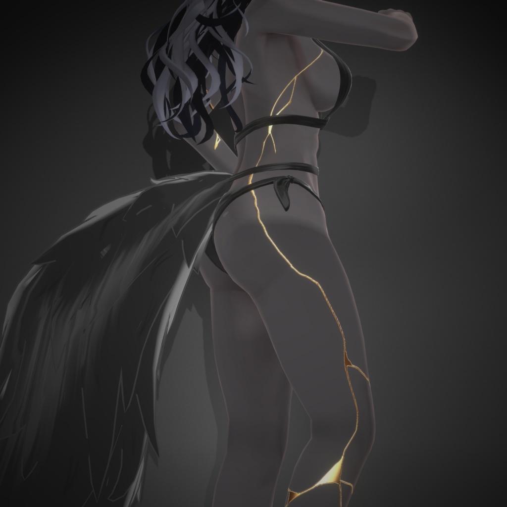 【8Avatar対応】金継ぎボディ