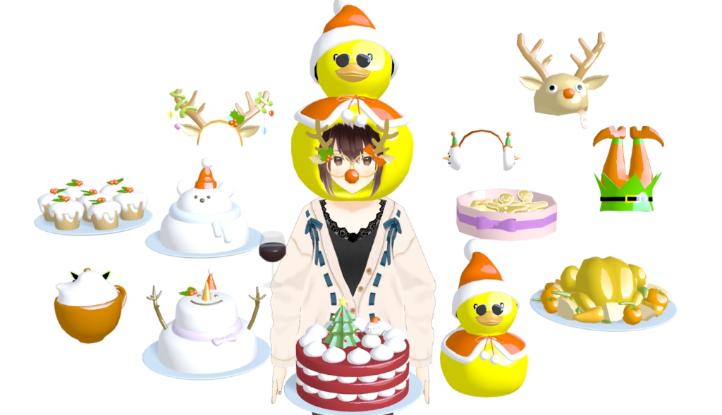 X-mas Object Full Package(17pieces)