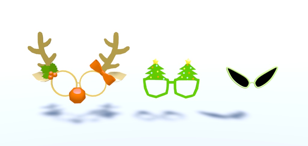 X-mas Objects Package(glasses, 3pieces)