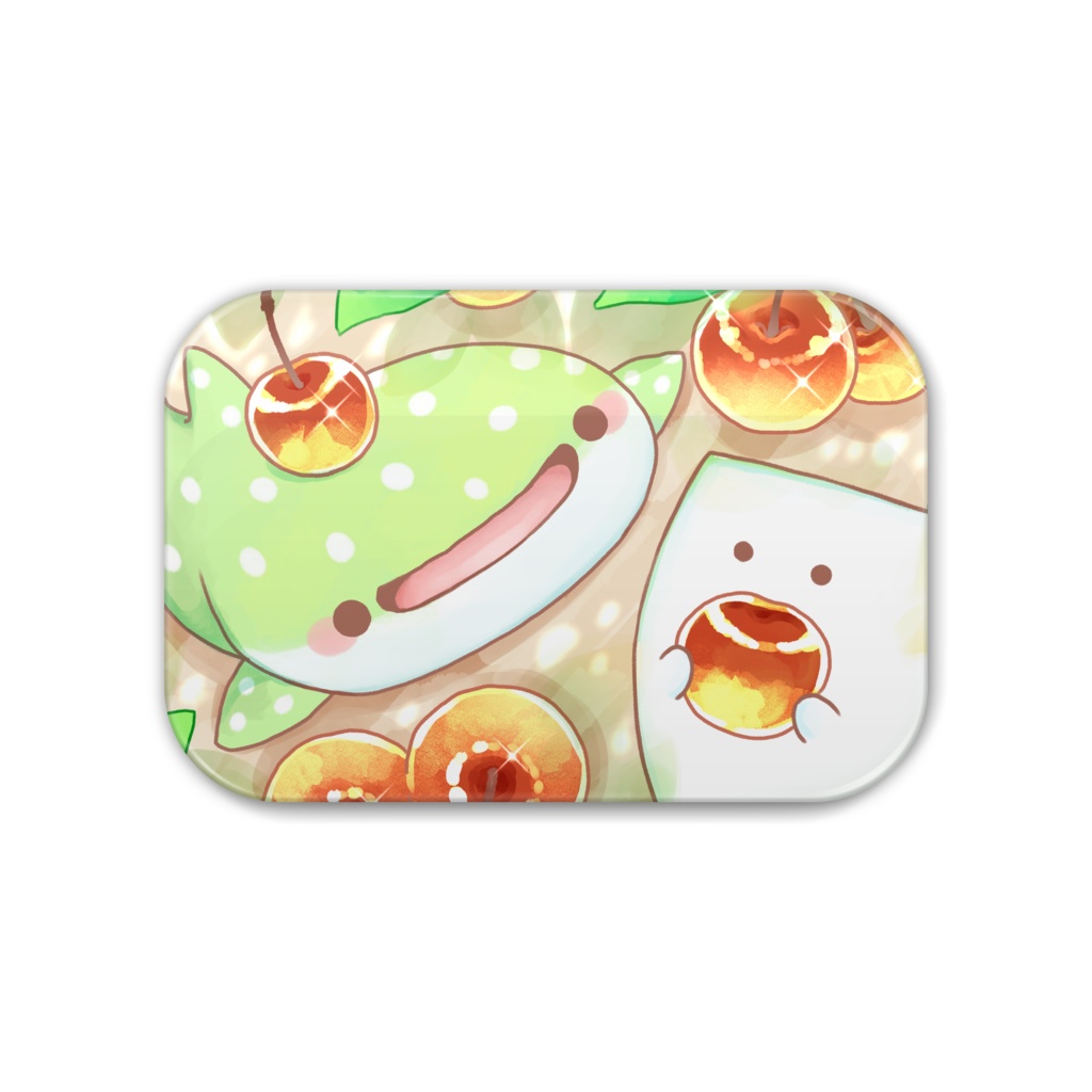 さくらんぼ缶バッジ