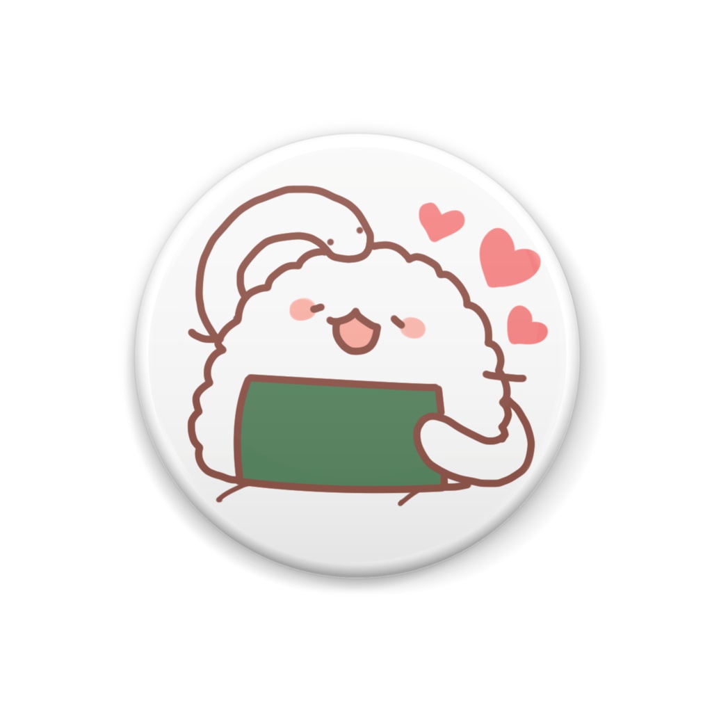 おにぎりとうどん缶バッチ