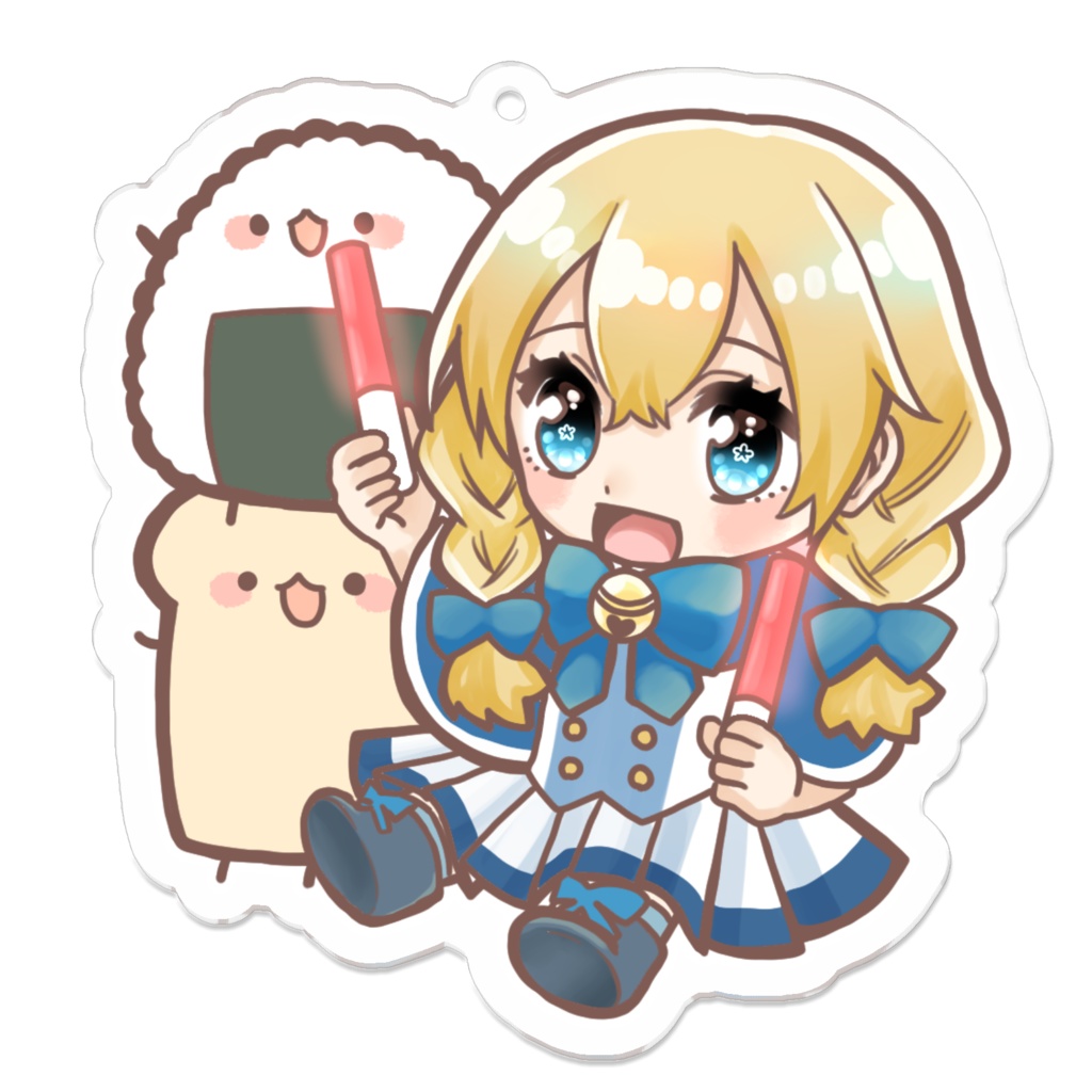 V湊谷鈴と初期キャラアクキー