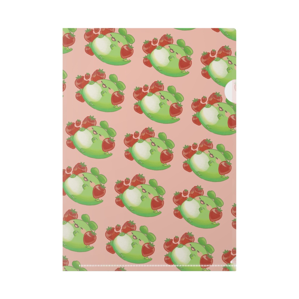 フタバサウルスと苺クリアファイル