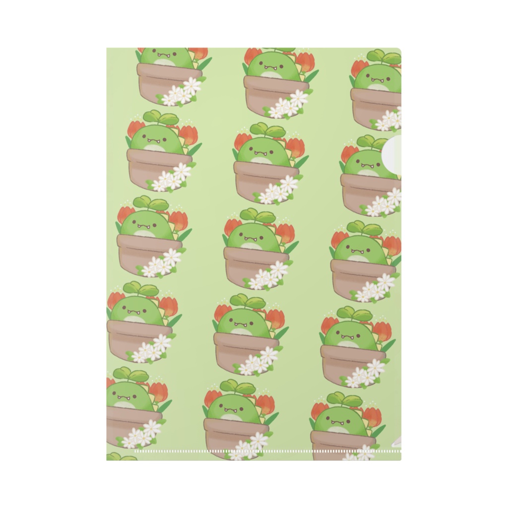フタバサウルスクリアファイルお花