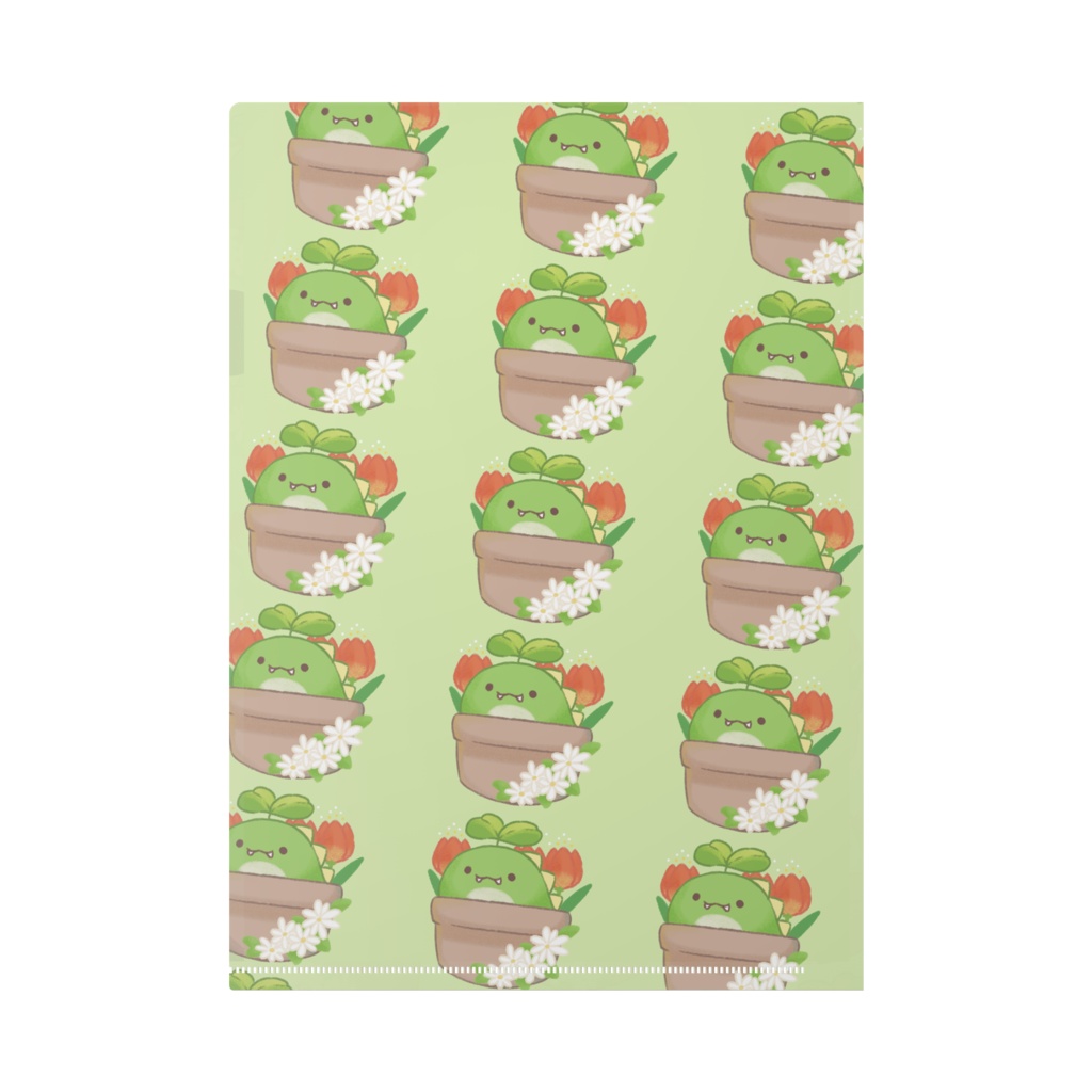 フタバサウルスクリアファイルお花