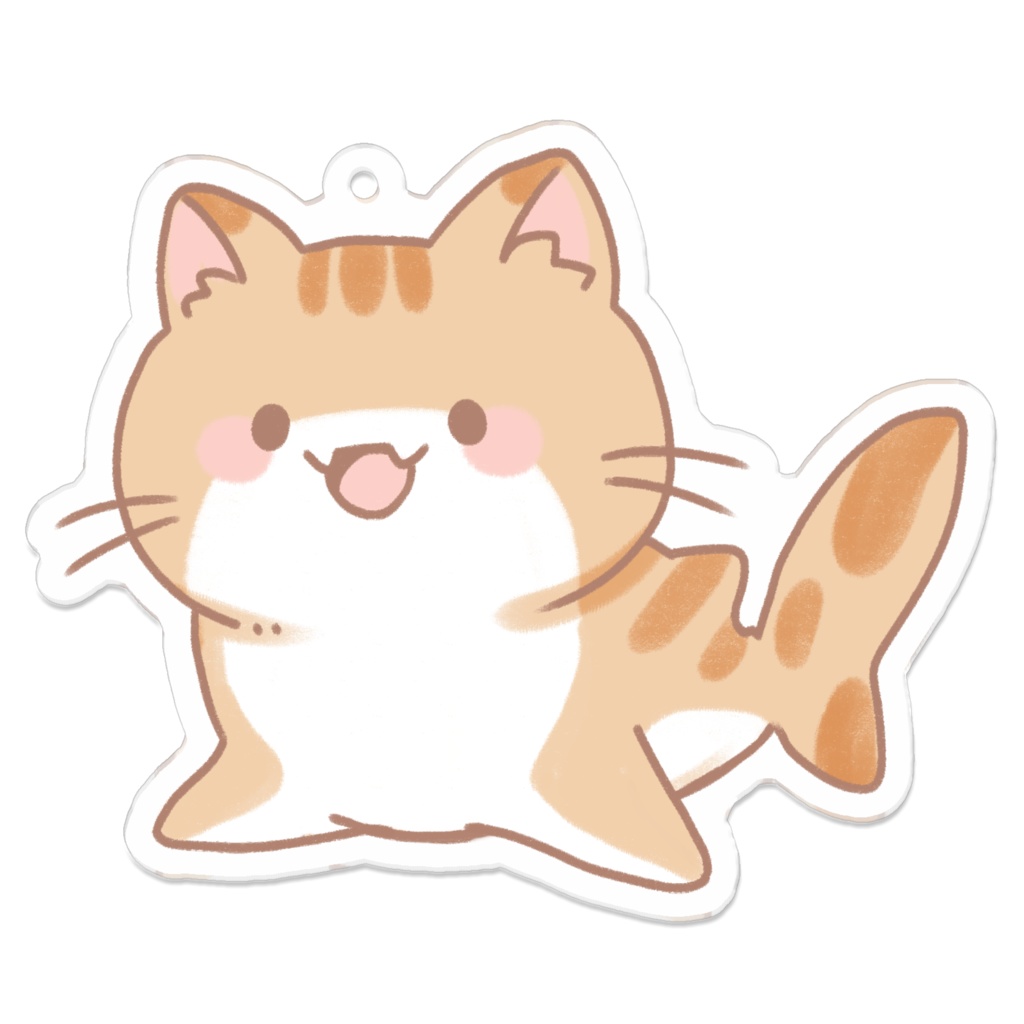 ネコざめちゃんアリルキーホルダー