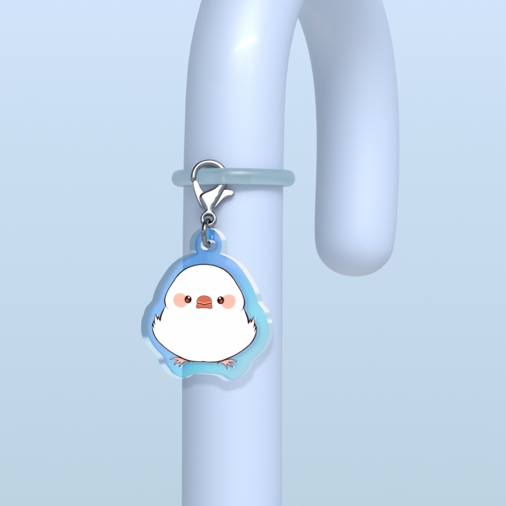 白文鳥めじるしチャーム