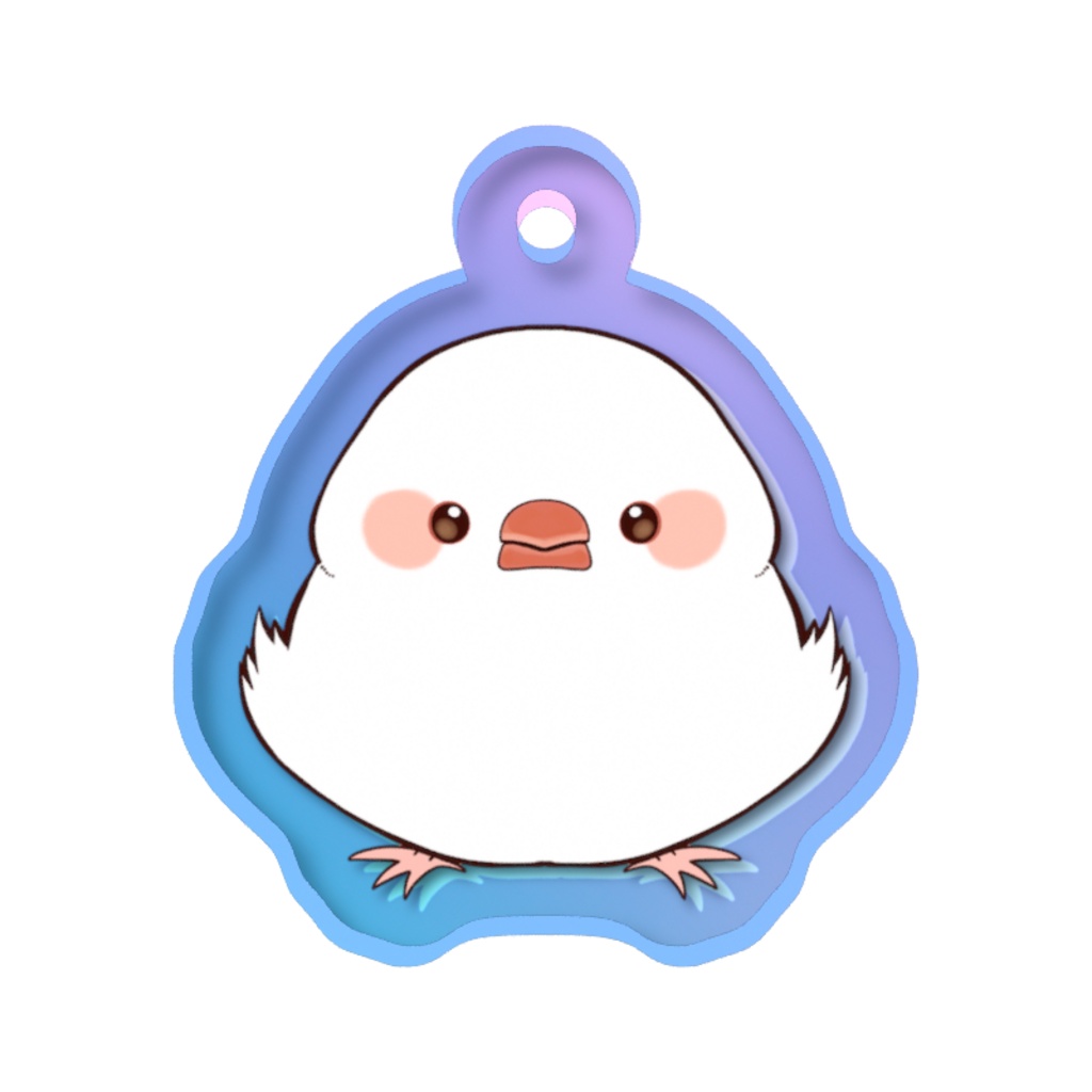 白文鳥めじるしチャーム