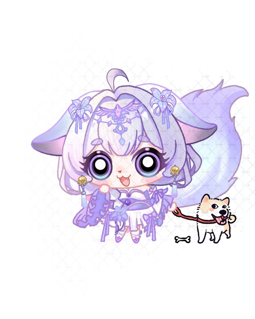 【Live2D紫の九尾狐】量販モデル