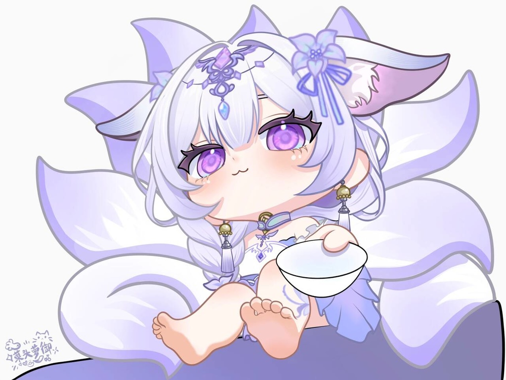 【Live2D紫の九尾狐】量販モデル