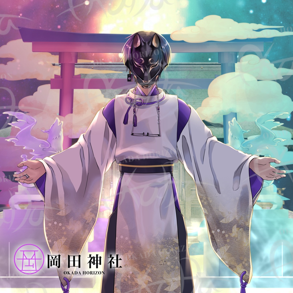 【受注生産】「岡田神社」アクリルブロック