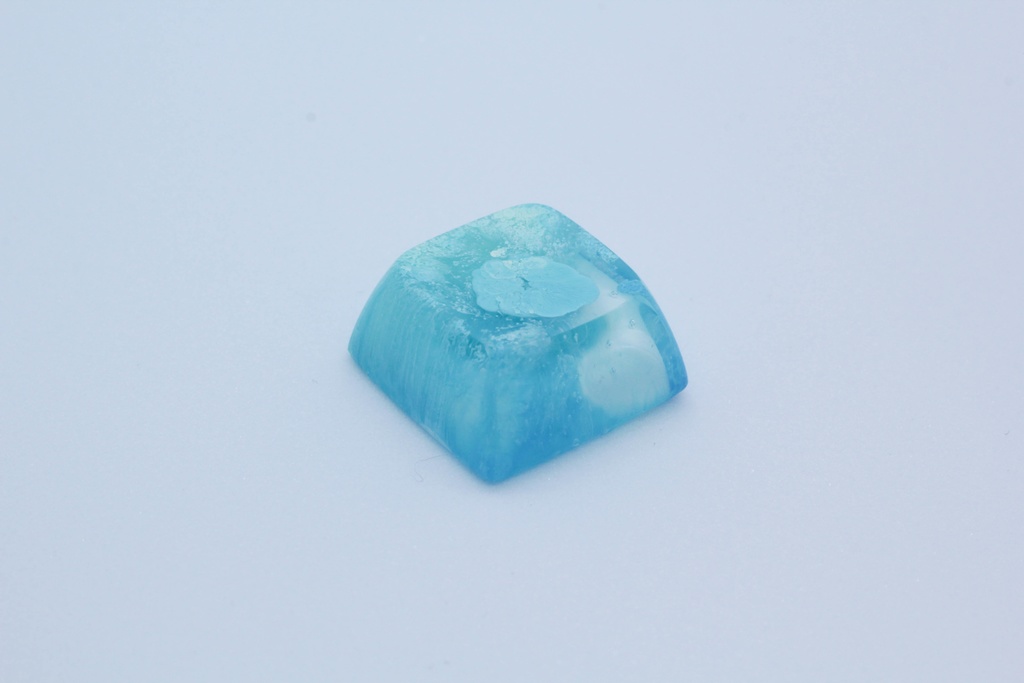 キーキャップ Series:アルコールインクアート 青