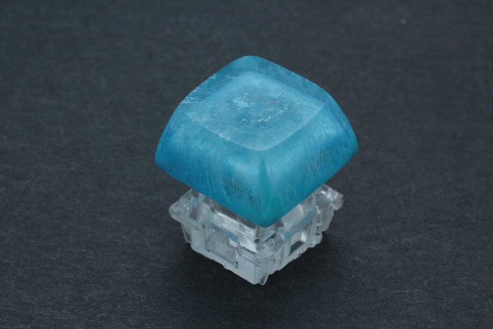 キーキャップ Series:アルコールインクアート 青