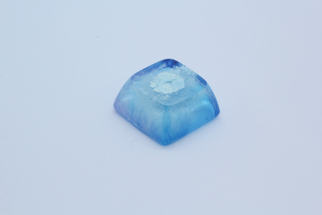 キーキャップ Series:アルコールインクアート 青