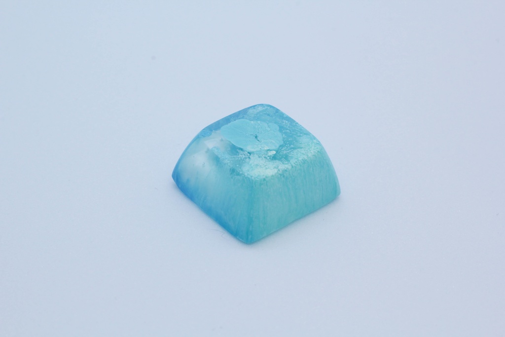 キーキャップ Series:アルコールインクアート 青