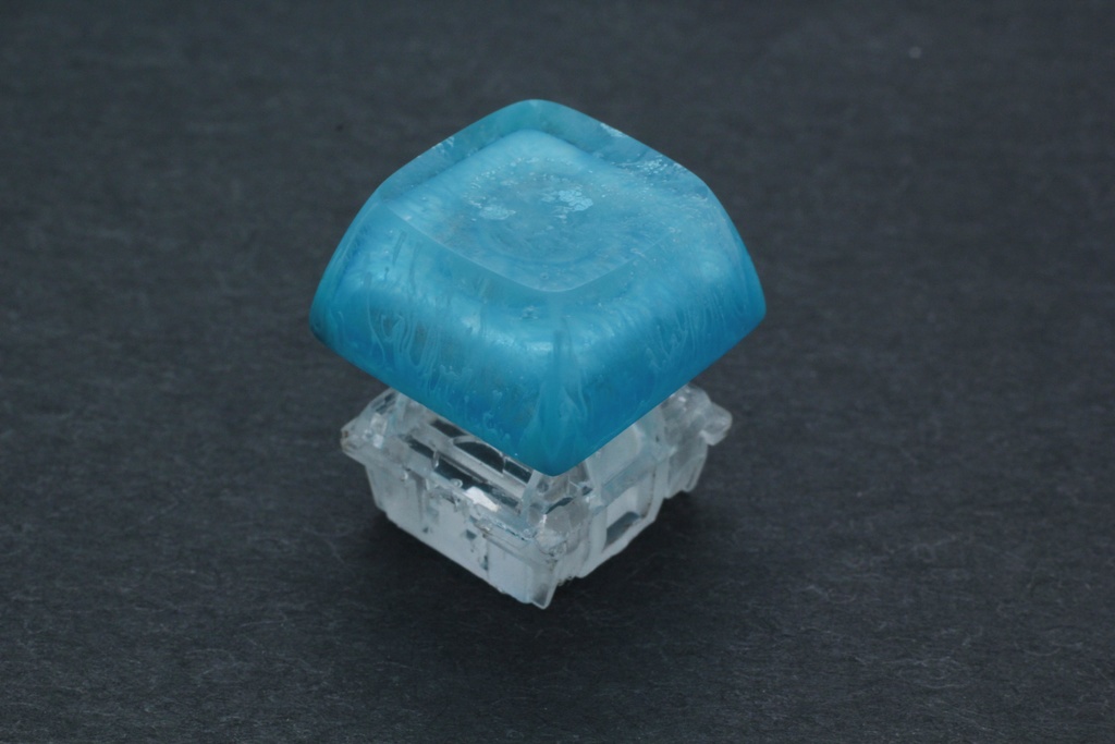 キーキャップ Series:アルコールインクアート 青