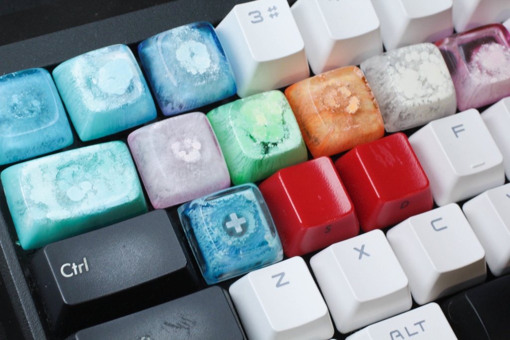 キーキャップ Series:アルコールインクアート 四季